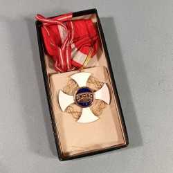 ITALIE MEDAILLE DE COMMANDEUR DE L'ORDRE NATIONAL DE LA COURONNE ITALIENNE EN OR ITALIAN NATIONAL CROWN ORDER IN GOLD