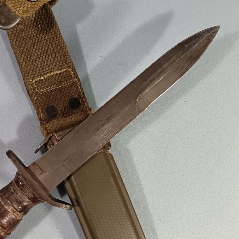 SUPERBE !! COUTEAU DE COMBAT USM3 IMPERIAL MARQUAGE GARDE FOURREAU USM8  B.M.CO. NOMINATIF BOUVIER