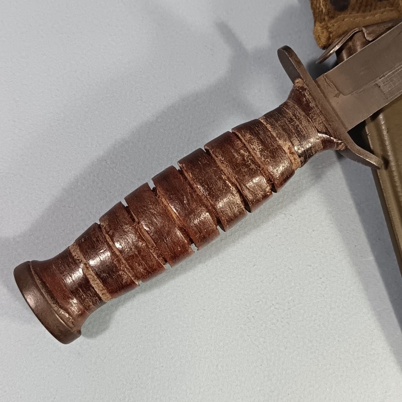 SUPERBE !! COUTEAU DE COMBAT USM3 IMPERIAL MARQUAGE GARDE FOURREAU USM8  B.M.CO. NOMINATIF BOUVIER