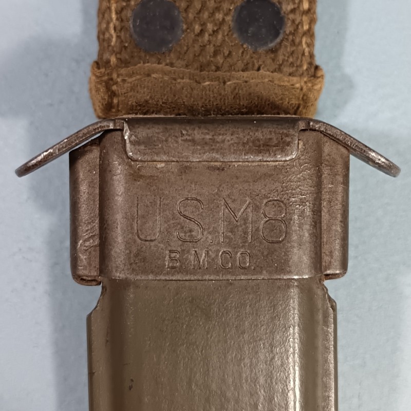 SUPERBE !! COUTEAU DE COMBAT USM3 IMPERIAL MARQUAGE GARDE FOURREAU USM8  B.M.CO. NOMINATIF BOUVIER