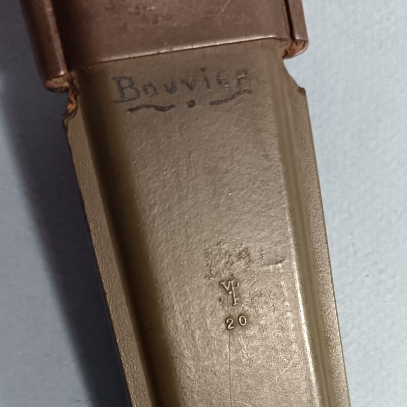 SUPERBE !! COUTEAU DE COMBAT USM3 IMPERIAL MARQUAGE GARDE FOURREAU USM8  B.M.CO. NOMINATIF BOUVIER