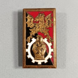 INSIGNE MILITAIRE GENIE 27 ème BATAILLON FABRICATION DRAGO PARIS H.729