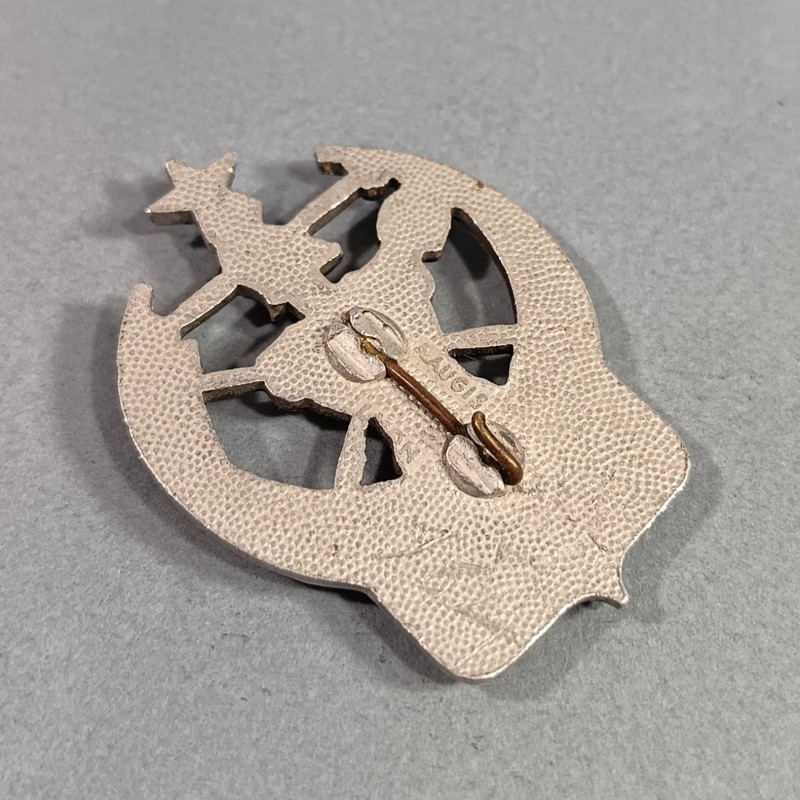 INSIGNE MILITAIRE GENIE 31 ème BATAILLON FABRICATION 1939 AUGIS LYON EN ALUMINIUM