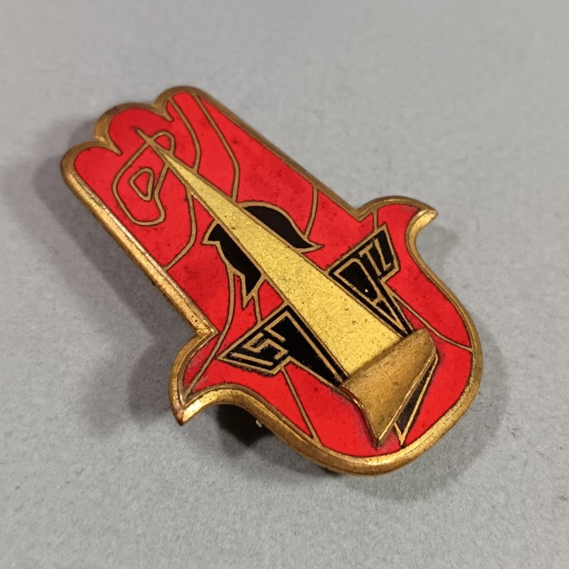 INSIGNE MILITAIRE GENIE 157 ème BTL BATAILLON DE TRAVAUX LOURDS FABRICATION DRAGO PARIS G.1415