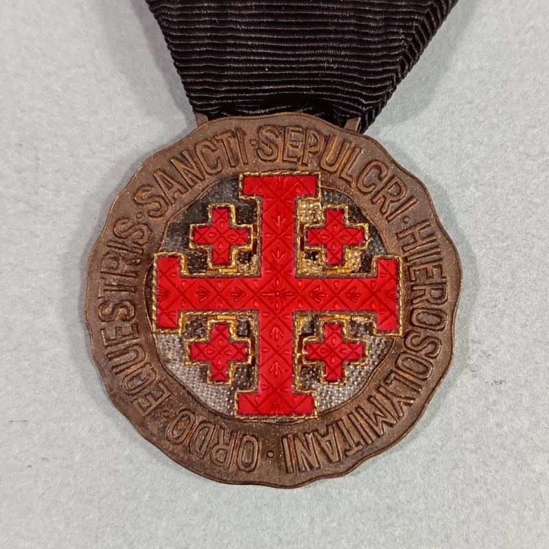 ITALIE VATICAN MEDAILLE DE L'ORDRE DU SAINT SEPULCRE DE JERUSALEM CANONISATION DU PAPE PIE X 1954