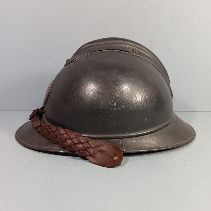 CASQUE ADRIAN MODELE 1915 OFFICIER DES TROUPES D'AFRIQUE TIRAILLEURS ET ZOUAVES COMPLET GUERRE 1914-1918