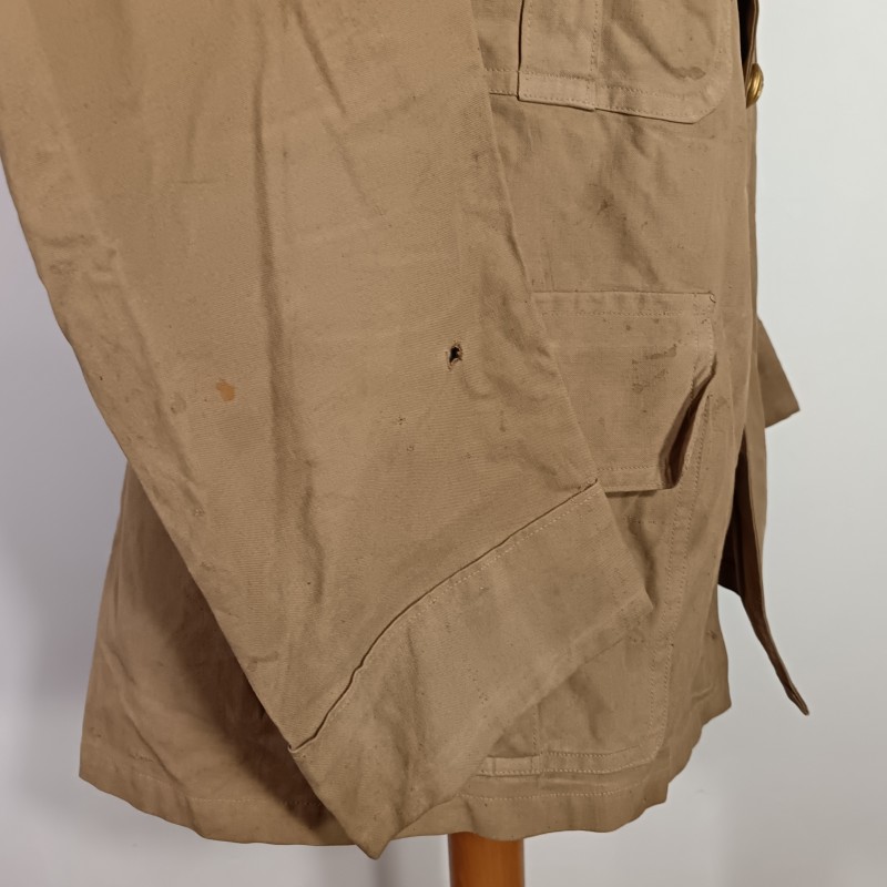 VAREUSE VESTE OFFICIER OU SOUS OFF MODELE 1913 TROUPE COLONIALES ET LEGION COULEUR BEIGE SABLE