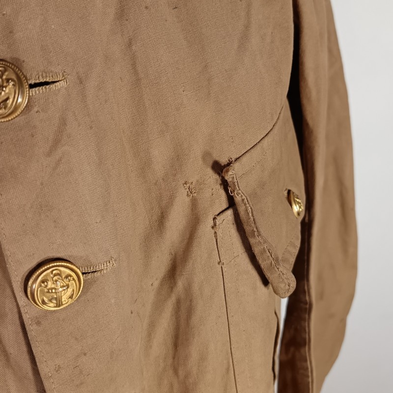 VAREUSE VESTE OFFICIER OU SOUS OFF MODELE 1913 TROUPE COLONIALES ET LEGION COULEUR BEIGE SABLE