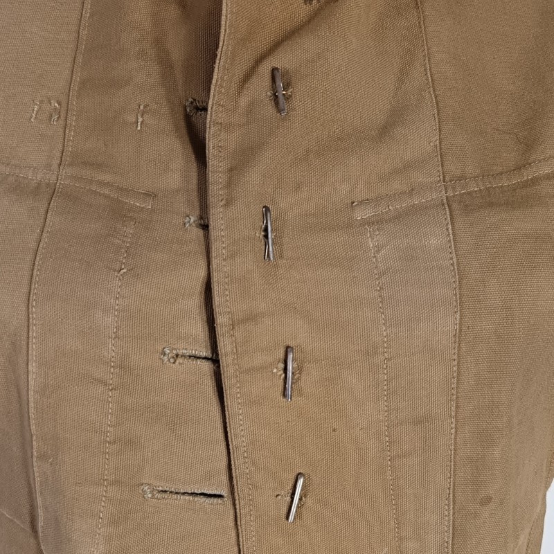 VAREUSE VESTE OFFICIER MODELE 1893 TROUPE COLONIALES ET LEGION COULEUR BEIGE SABLE TONKIN CHINE ANNAM