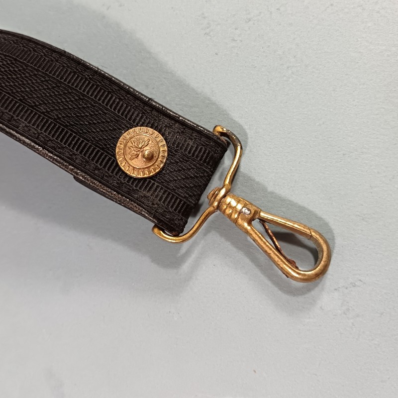 CEINTURON D'UNIFORME OFFICIER D'INFANTERIE ET LEGION ETRANGERE BOUCLES DOREES AVEC GRENADE MODELE 1922-1931