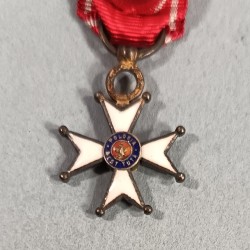 POLOGNE REDUCTION DE LA MEDAILLE D'OFFICIER DE L'ORDRE POLONIA RESTITUTA RENAISSANCE DE LA POLOGNE 1918