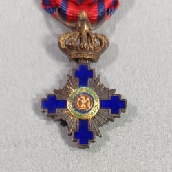 ROUMANIE REDUCTION DE LA MEDAILLE D'OFFICIER DE L'ORDRE DE L'ETOILE STAR ORDER ROUMANIA
