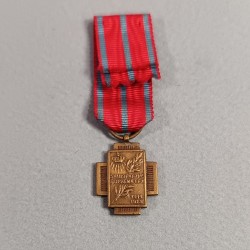 BELGIQUE REDUCTION DE LA MEDAILLE DES ANCIENS COMBATTANTS OU CROIX DE FEU GUERRE 1914-1918