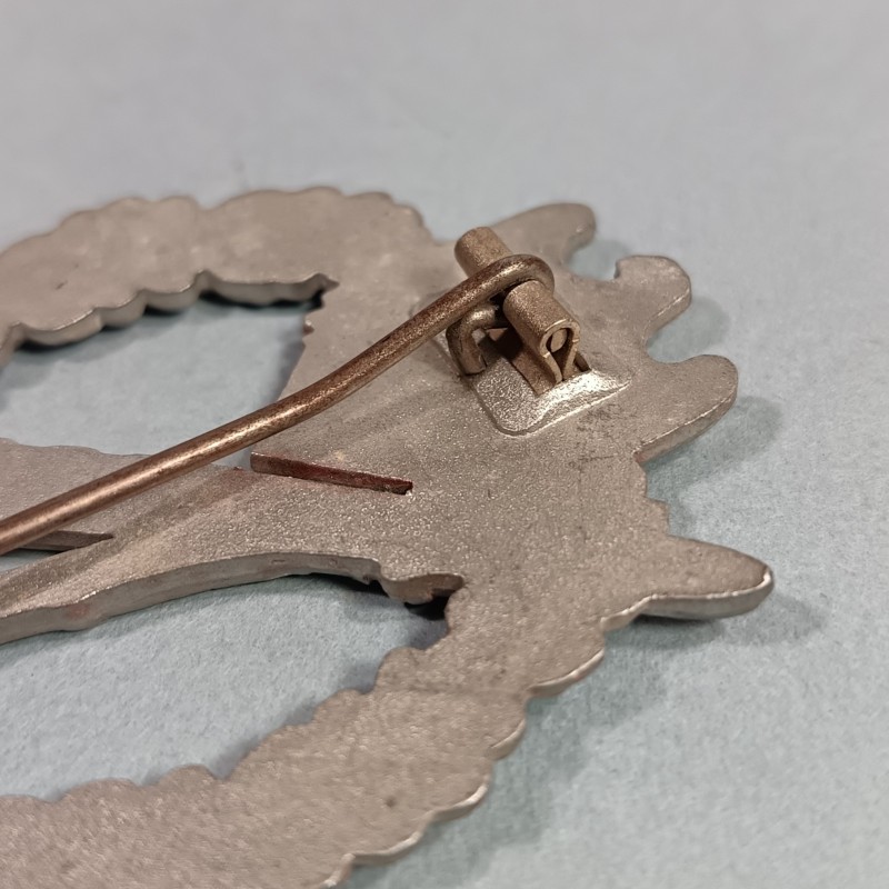 ALLEMAGNE INSIGNE ASSAUT INFANTERIE BADGE DE POITRINE COMBAT ALLEMAND SECONDE GUERRE FABRICANT F & B