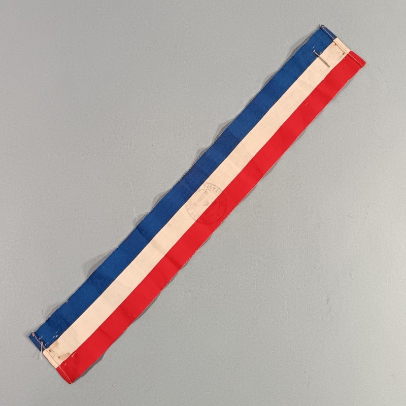 BRASSARD TRICOLORE ANCIENS COMBATTANTS 1914 - 1918 GROUPEMENT DES POILUS D'ORIENT SECTION DE TOURCOING