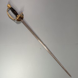 EPEE TROISIEME REPUBLIQUE D'AMIRAL DE LA MARINE FRANCAISE AVEC DEUX ETOILES GENERAL 1870 1930