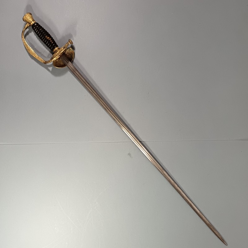 EPEE TROISIEME REPUBLIQUE D'AMIRAL DE LA MARINE FRANCAISE AVEC DEUX ETOILES GENERAL 1870 1930