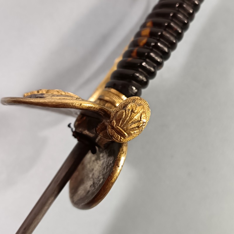 EPEE TROISIEME REPUBLIQUE D'AMIRAL DE LA MARINE FRANCAISE AVEC DEUX ETOILES GENERAL 1870 1930