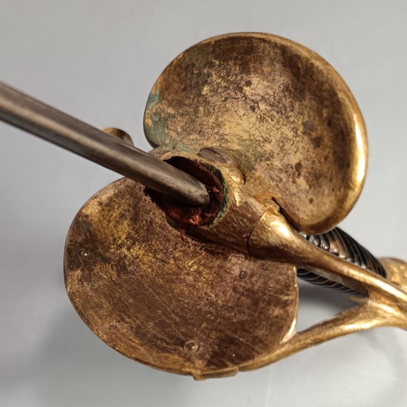 EPEE TROISIEME REPUBLIQUE D'AMIRAL DE LA MARINE FRANCAISE AVEC DEUX ETOILES GENERAL 1870 1930