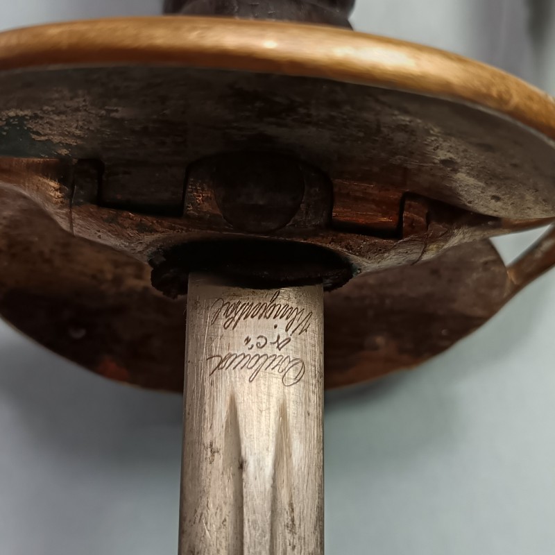 EPEE TROISIEME REPUBLIQUE D'AMIRAL DE LA MARINE FRANCAISE AVEC DEUX ETOILES GENERAL 1870 1930