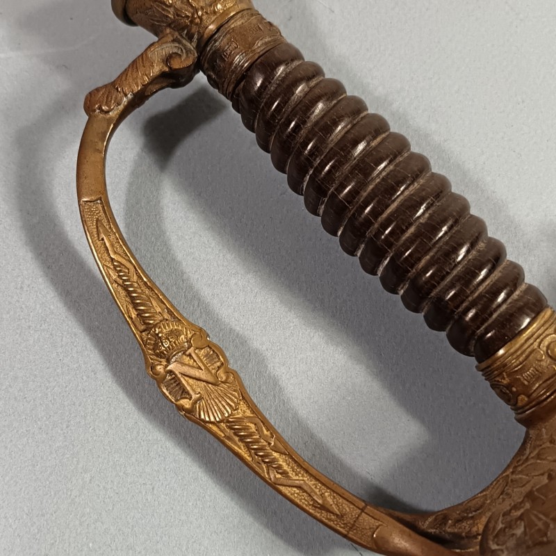 EPEE SECOND EMPIRE OFFICIER DE LA GARDE IMPERIAL MODELE 1860 MANUFACTURE IMPERIALE DE CHATELLERAULT