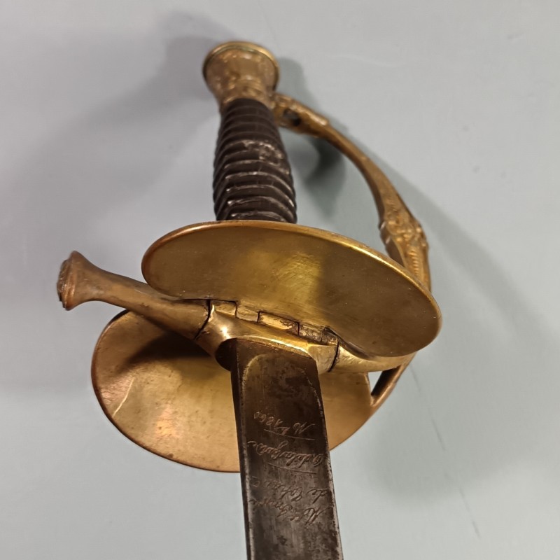 EPEE SECOND EMPIRE OFFICIER DE LA GARDE IMPERIAL MODELE 1860 MANUFACTURE IMPERIALE DE CHATELLERAULT