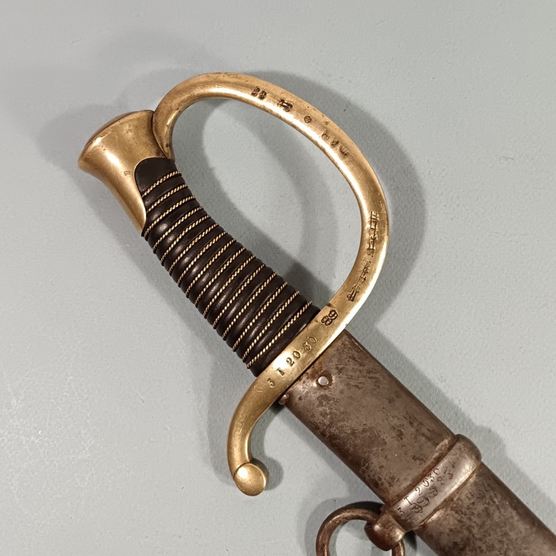 FRANCE SABRE DE CANONNIER MONTE MODELE 1929 TROUPE 3 ème ESCADRON DU TRAIN DES EQUIPAGES