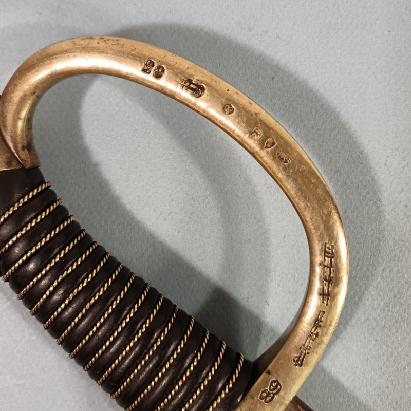 FRANCE SABRE DE CANONNIER MONTE MODELE 1929 TROUPE 3 ème ESCADRON DU TRAIN DES EQUIPAGES