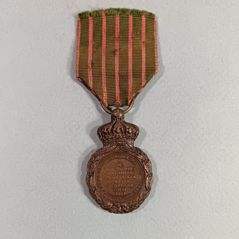 MEDAILLE DE STE HELENE NAPOLEON Ier 1821 A SES COMPAGNONS DE GLOIRE SOUVENIR DES CAMPAGNES EMPIRE