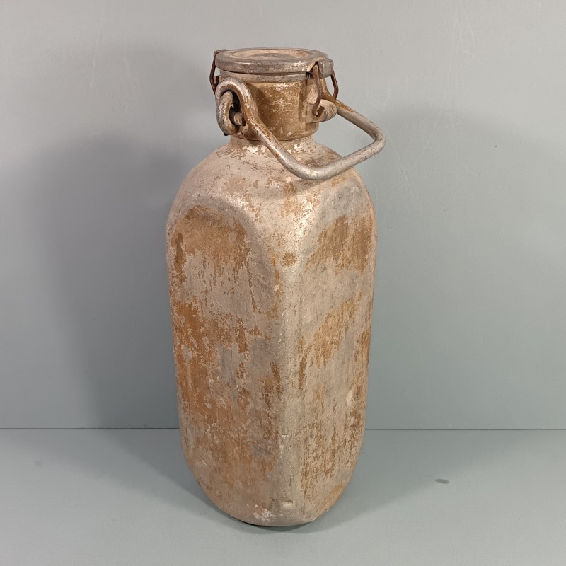 BIDON ALLEMAND EN ALUMINIUM POUR EAU OU LAIT TRINKWASSER 5 LITRES FABRICATION SECONDE GUERRE