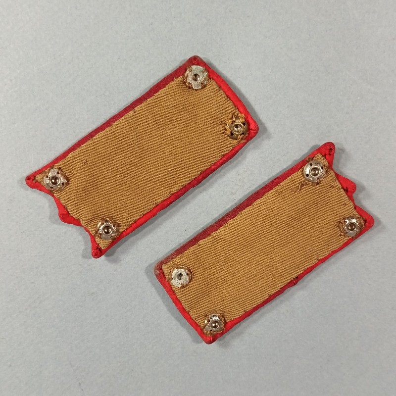 PATTES DE COL VESTE MODELE 1880 POUR UN OFFICIER DU GENIE MILITAIRE OU DES SAPEURS POMPIERS CANNETILLE ARGENT