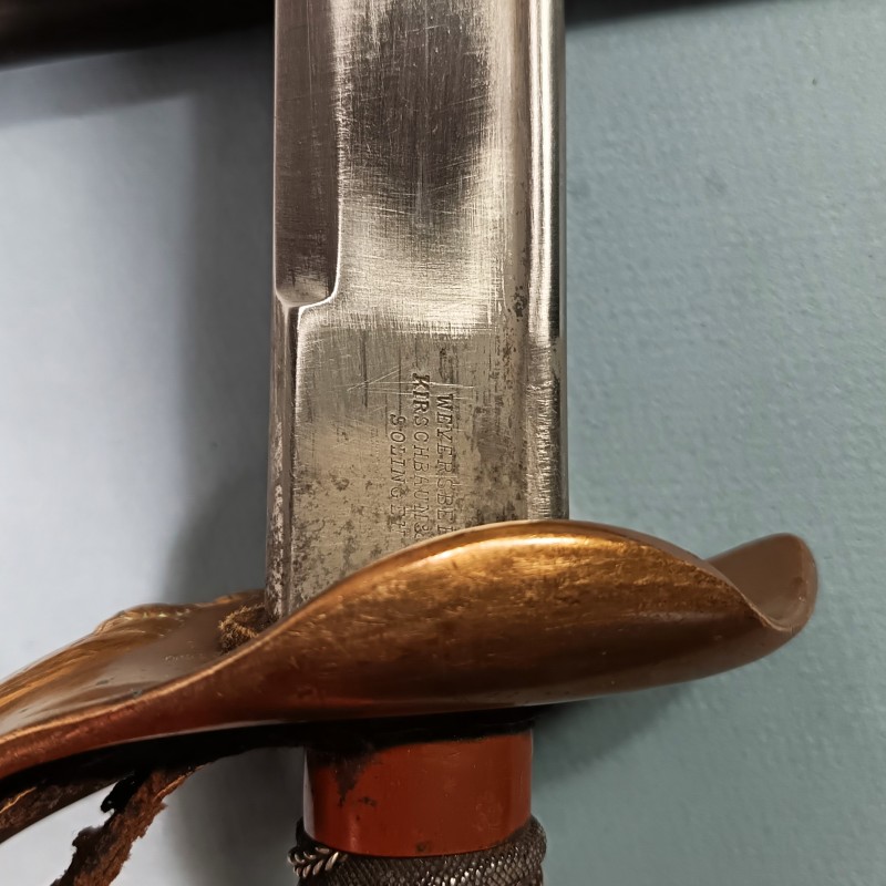 SABRE DE PORTE DRAPEAU REGIMENT DE PRUSSIEN DATE 1905 FAHNENTRAGER SEITENGEWEHR FABRICANT ERFURT SOLINGEN