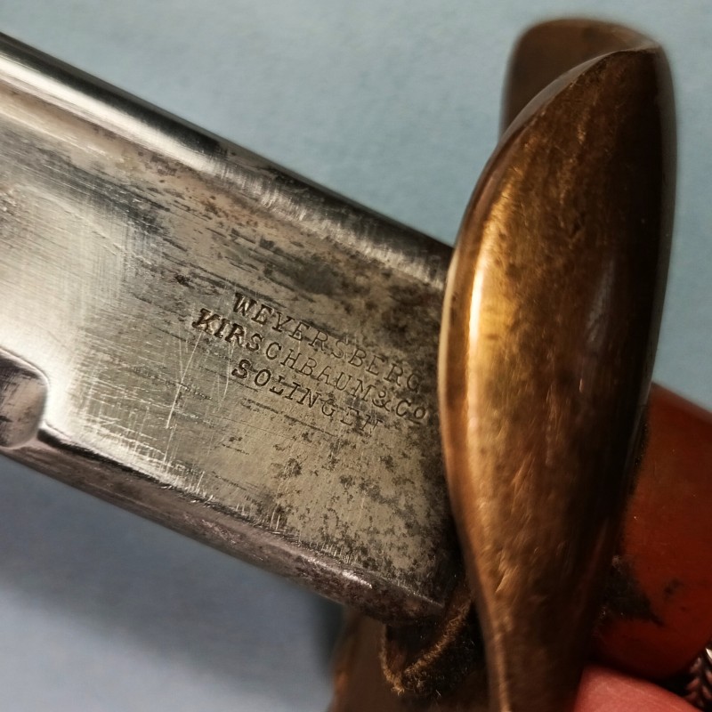 SABRE DE PORTE DRAPEAU REGIMENT DE PRUSSIEN DATE 1905 FAHNENTRAGER SEITENGEWEHR FABRICANT ERFURT SOLINGEN