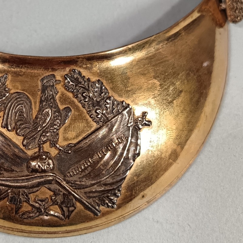 HAUSSE COL AU COQ D'OFFICIER D'INFANTERIE OU GARDE NATIONALE LOUIS PHILIPPE ET SECONDE REPUBLIQUE 1848 1852