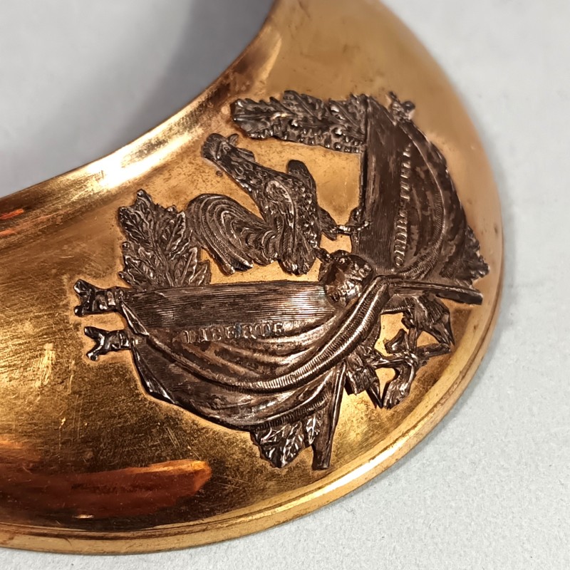 HAUSSE COL AU COQ D'OFFICIER D'INFANTERIE OU GARDE NATIONALE LOUIS PHILIPPE ET SECONDE REPUBLIQUE 1848 1852