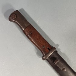 BAIONNETTE ALLEMANDE 98K FOURREAU ET BAIONNETTE AVEC MEME NUMERO ET CODE FABRICANT F.W. HÖLLER DATEE 1937