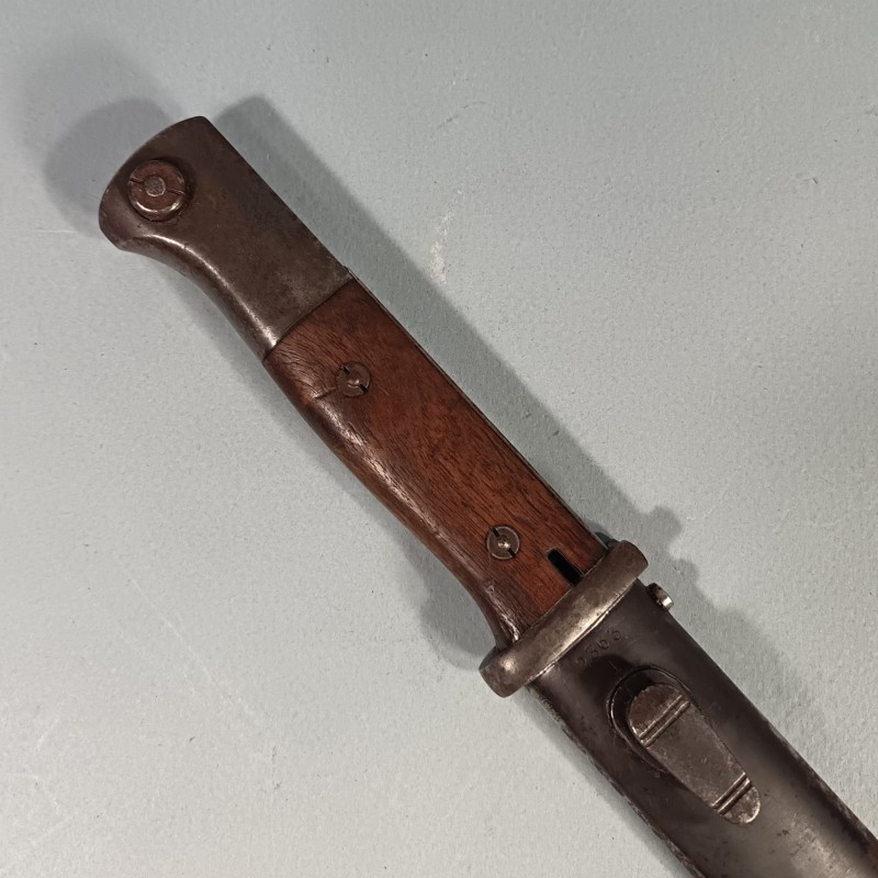 BAIONNETTE ALLEMANDE 98K FOURREAU ET BAIONNETTE AVEC MEME NUMERO ET CODE FABRICANT F.W. HÖLLER DATEE 1937