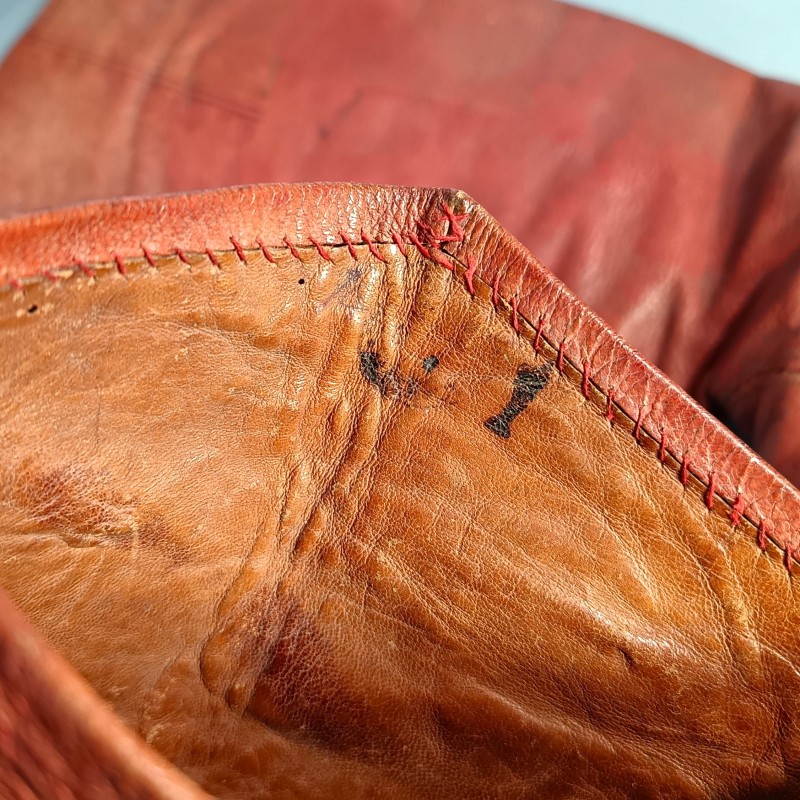 PAIRE DE BOTTE CAVALERIE ARMEE D'AFRIQUE DE TYPE THEMAGGS MODIFIEES POUR OFFICIER DE SPAHIS OU MEHARISTE