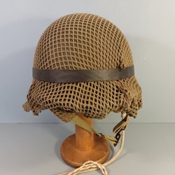 CASQUE USM1 ARMEE FRANCAISE ALGERIE LEGION ETRANGERE PARACHUTISTE TAP FILET CAMOUFLE LINER FIRESTONE