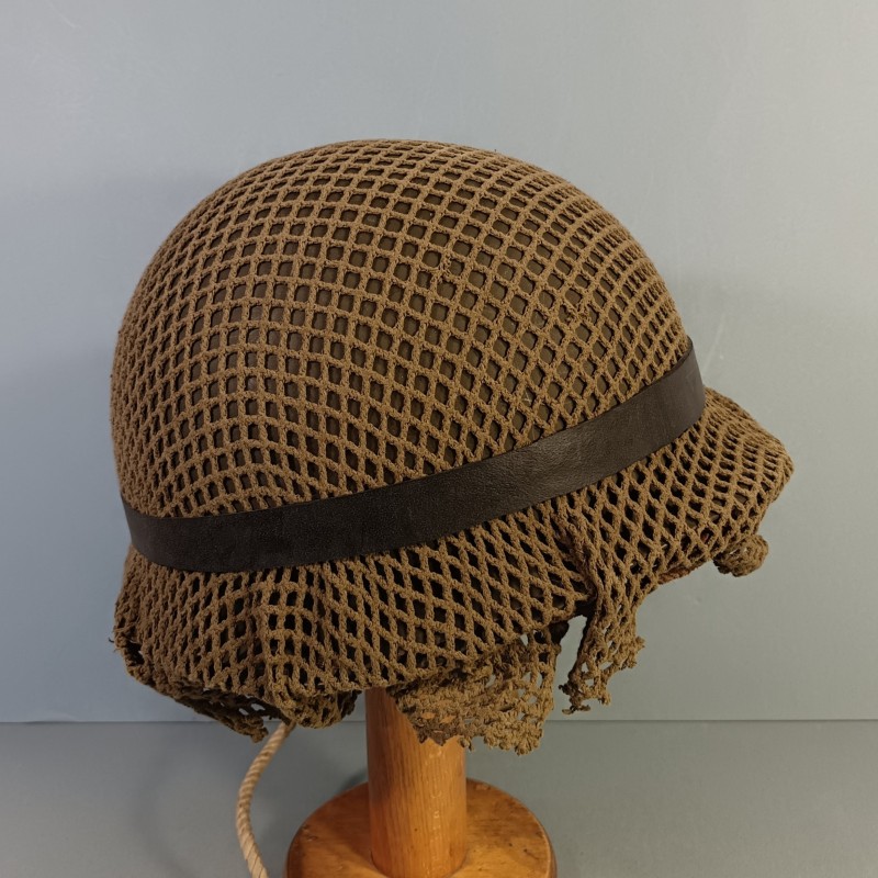 CASQUE USM1 ARMEE FRANCAISE ALGERIE LEGION ETRANGERE PARACHUTISTE TAP FILET CAMOUFLE LINER FIRESTONE