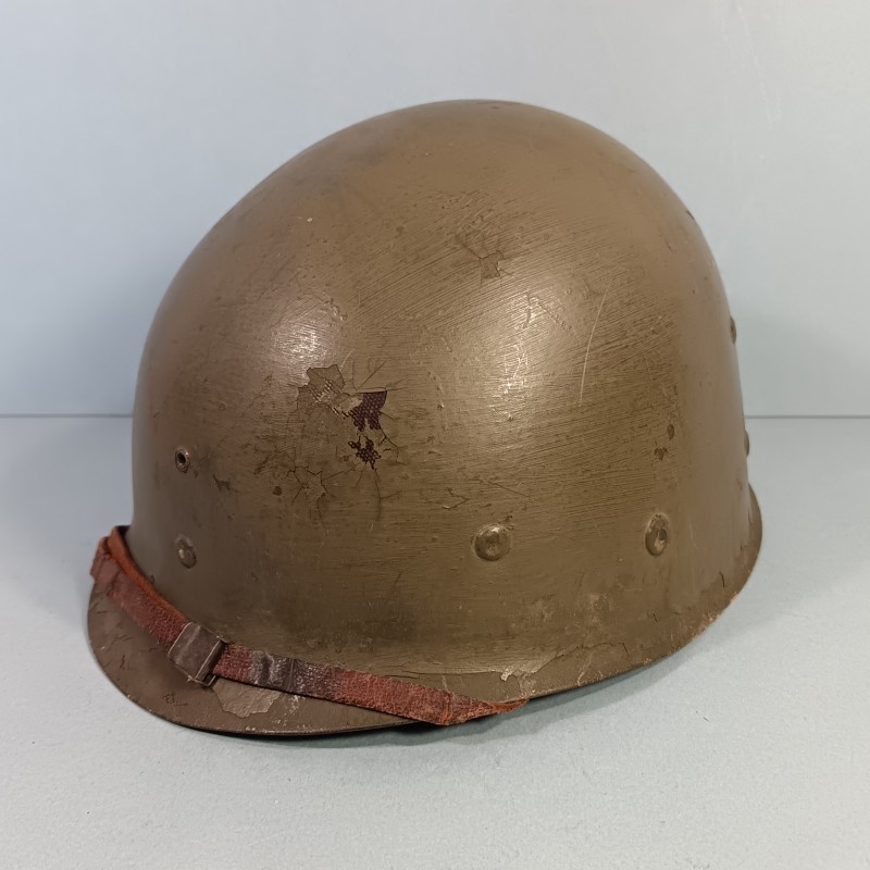 CASQUE USM1 ARMEE FRANCAISE ALGERIE LEGION ETRANGERE PARACHUTISTE TAP FILET CAMOUFLE LINER FIRESTONE