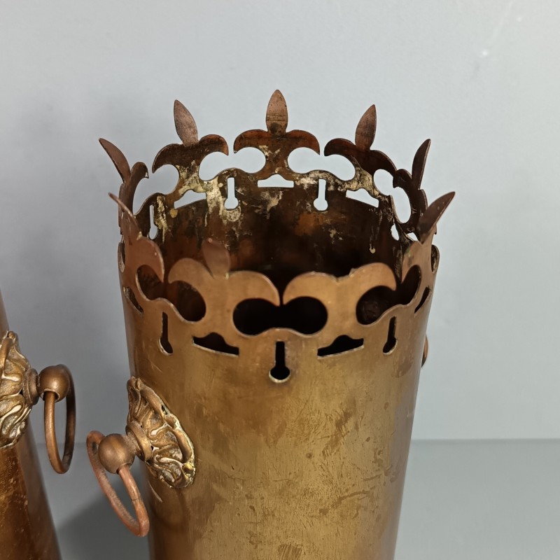 PAIRE DE DOUILLES ALLEMANDE SOUVENIR DE LA GRANDE GUERRE 1914 1918 ARTISANAT DE TRANCHEES BALLES DE MAUSER