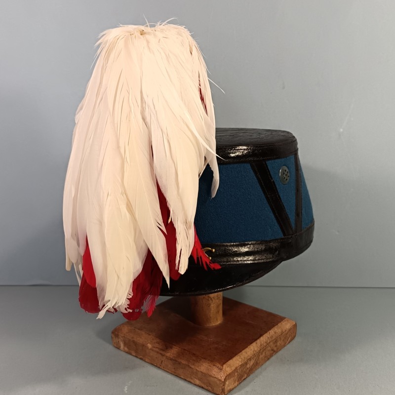 SHAKO DE L'ECOLE MILITAIRE DE ST CYR ESM ECOLE SPECIALE MILITAIRE FABRICATION DES ANNEES 1940-1950 TAILLE 57-58