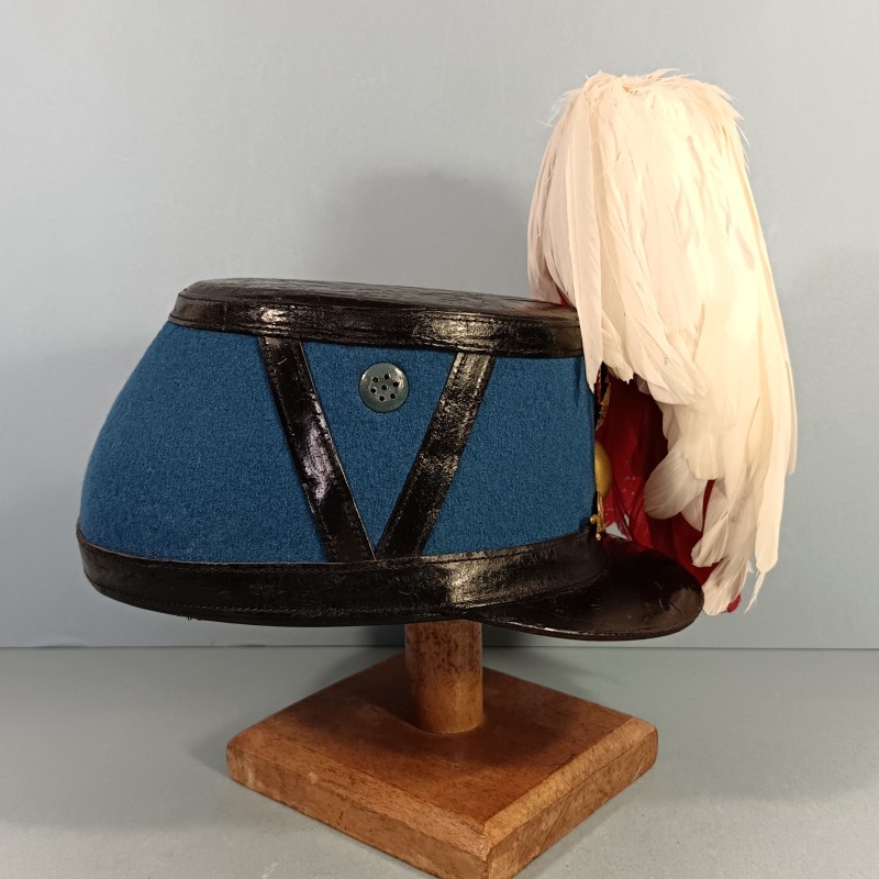 SHAKO DE L'ECOLE MILITAIRE DE ST CYR ESM ECOLE SPECIALE MILITAIRE FABRICATION DES ANNEES 1940-1950 TAILLE 57-58