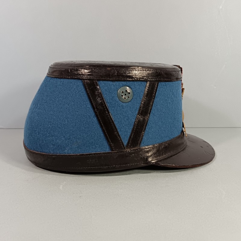 SHAKO DE L'ECOLE MILITAIRE DE ST CYR ESM ECOLE SPECIALE MILITAIRE FABRICATION DES ANNEES 1940-1950 TAILLE 57-58