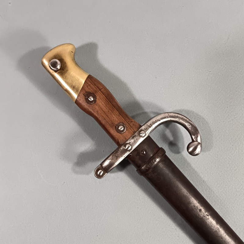 BAIONNETTE POUR FUSIL GRAS FRANCAIS MODELE 1874 AU MEME NUMERO MANUFACTURE D'ARMES DE ST ETIENNE OCTOBRE 1879