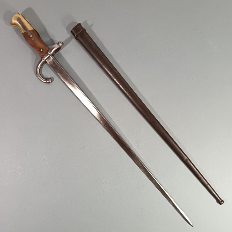 BAIONNETTE POUR FUSIL GRAS FRANCAIS MODELE 1874 AU MEME NUMERO MANUFACTURE D'ARMES DE ST ETIENNE OCTOBRE 1879