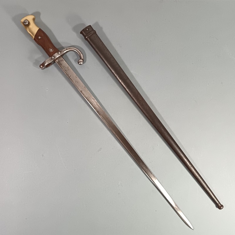 BAIONNETTE POUR FUSIL GRAS FRANCAIS MODELE 1874 AU MEME NUMERO MANUFACTURE D'ARMES DE ST ETIENNE JANVIER 1880