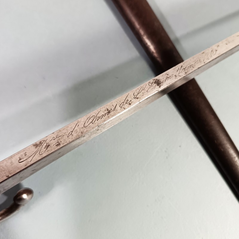 BAIONNETTE POUR FUSIL GRAS FRANCAIS MODELE 1874 AU MEME NUMERO MANUFACTURE D'ARMES DE ST ETIENNE JANVIER 1880