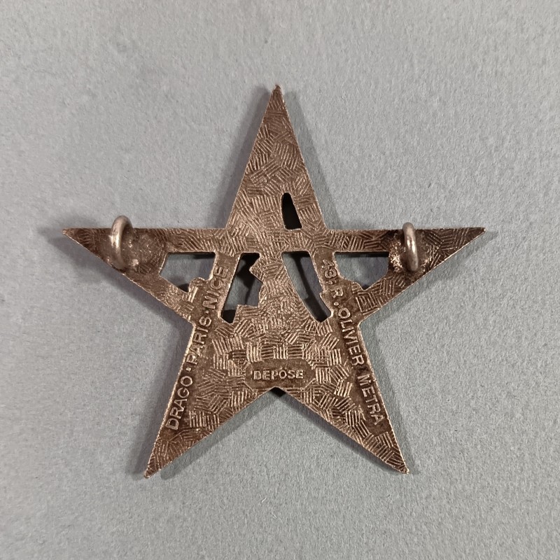 INSIGNE MILITAIRE 4 ème RTM REGIMENT DE TIRAILLEURS MAROCAINS FABRICATION DRAGO PARIS OLIVIER METRA